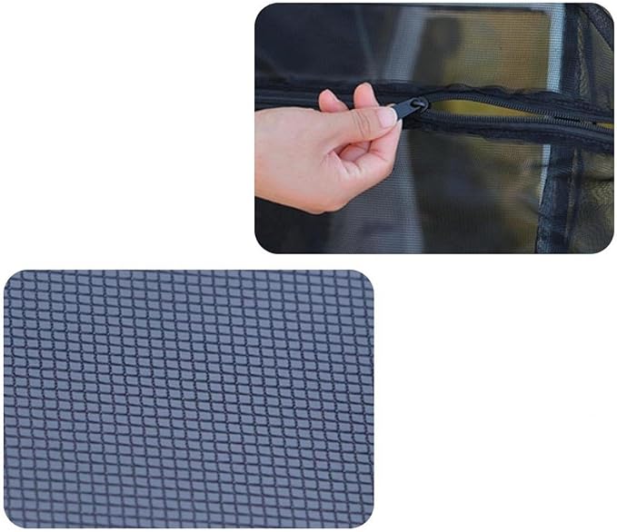 Aquarium Separation Net Breeding Box Nylon Mesh Multipurpose Pp Frame with Zipper for Fish Spawn Hatchery Easily Install, 42x22x22cm