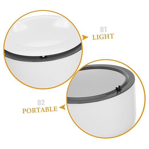 Sealed Cat Litter Trash Can One-Button Operation Cartoon Design Small Desk Waste Bin Plastic Pet Litter Storage