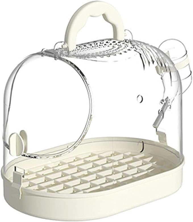 Portable Clear Bird Parrots Transport Cage Window Ventilated Carriers Bag Breathable Bird Travel Bag for Large Birds