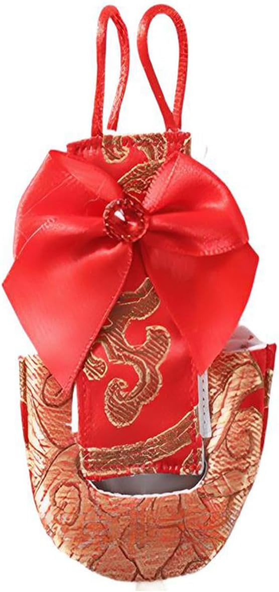Escape-Proof Parrot Adjustable Flight Suit with Bow(Without Leash), Standalone Reusable Bird Nappy Clothing for Cockatiels,Parakeets & Medium Parrots - Breathable Nylon(Red Nylon-S)