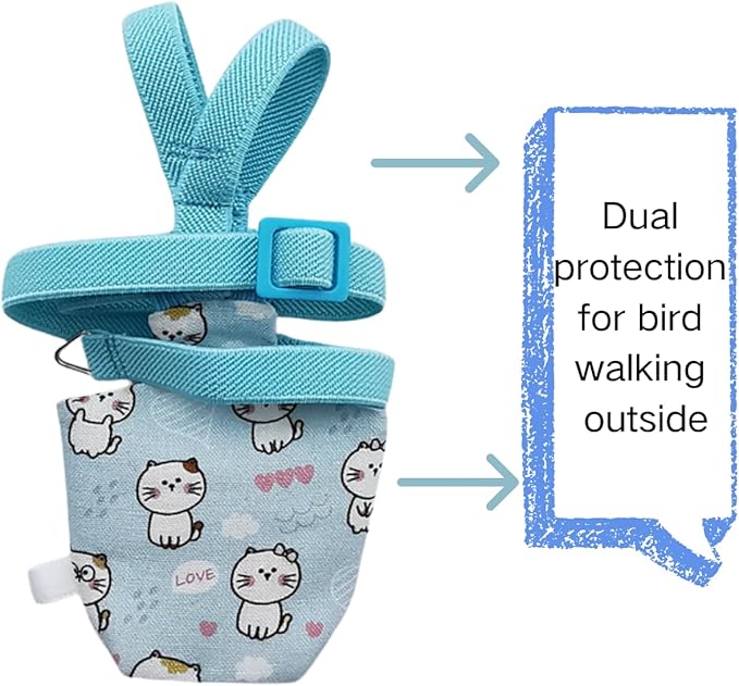 Adjustable Bird Diaper Harness Flight Suit Clothes with 80 Inch Flying Leash Rope for Parrots Conure Cockatiel (Yellow,XS)