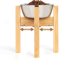 Elevated Dog Bowl Stand,Adjustable Dog Food Stand for 7”-10” Bowls,Single Dog Bowl Holder 10” Tall for Medium Dogs