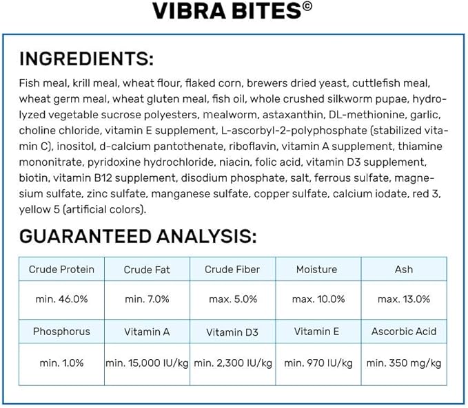 Hikari Vibra Bites, fish flavor (9.8oz), Red