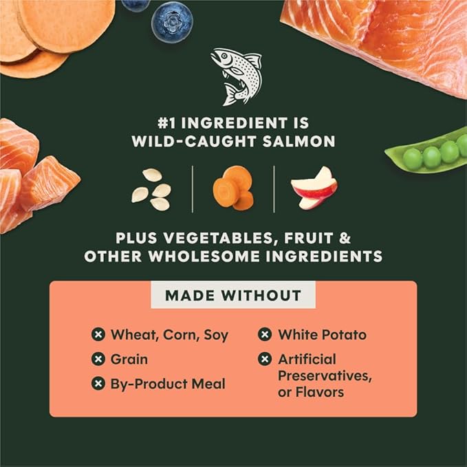 Instinct RawBoost, Natural Dry Dog Food with Freeze-Dried Pieces, High Protein, Grain-Free Recipe - Real Salmon, 3.5 lb. Bag