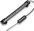 hygger 24/7 Mode Submersible Aquarium LED Light, Full Spectrum Hidden Fish Tank Light with 3 Rows Beads 7 Colors Auto On Off Sunrise-Daylight-Moonlight, Adjustable Timer Brightness 8W
