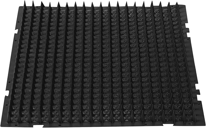Pet Deterrent Mat with Spikes, Cat Scat Mat for Couch, Keep Dogs Off Furniture, Reusable Cat Repellent Mat for Indoor/Outdoor Use, 4 Pack (Black)