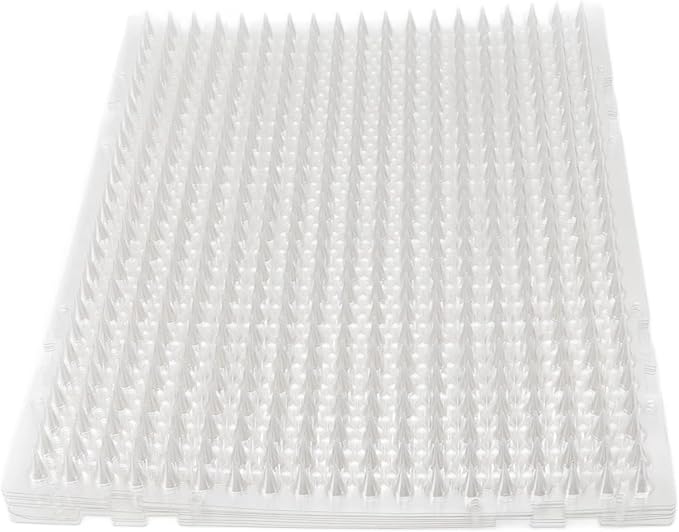 8Pcs Cat Mat, Pet Deterrent Mats for Cats and Dogs, Interlocking PVC Scat Mat with Large Coverage Area, Indoor Outdoor Use for Garden Patio Yard Protection