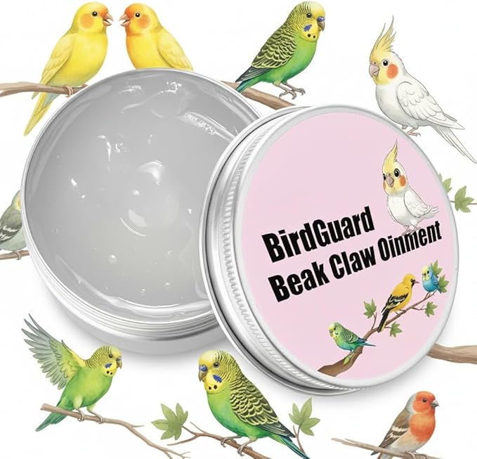 Bird Beak Oil & Feet Ointment for Parrots – Beak Moisturizer, Dry Skin Relief & Claw Repair for Budgies, Cockatiels & Small Birds (Starter Size Edition)