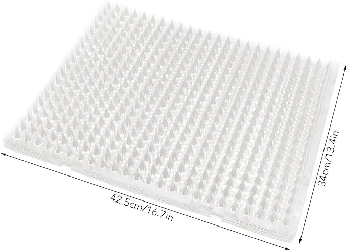 8Pcs Cat Repellentss Mat, PVC Recyclable Deterrent Scat Mat, Cat Spike Pad for Cats Dogs Indoor Outdoorsc