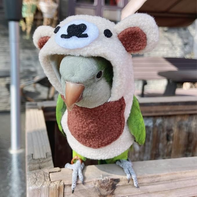 Bird Costume Bird Diaper Flight Suit Bird Bear Shape Bird Clothes Cosplay Photo Prop for Parrots Lovebird Parakeet Cockatiel Small Animals Apparel (with Diaper,Lorikeet)