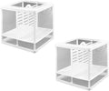 2PCS Protective Aquariums Breeding Cage Netting Nursery Tanks with Suction Cup for Fry Rearing and Secure Observation Spawning Box for Aquariums Fish