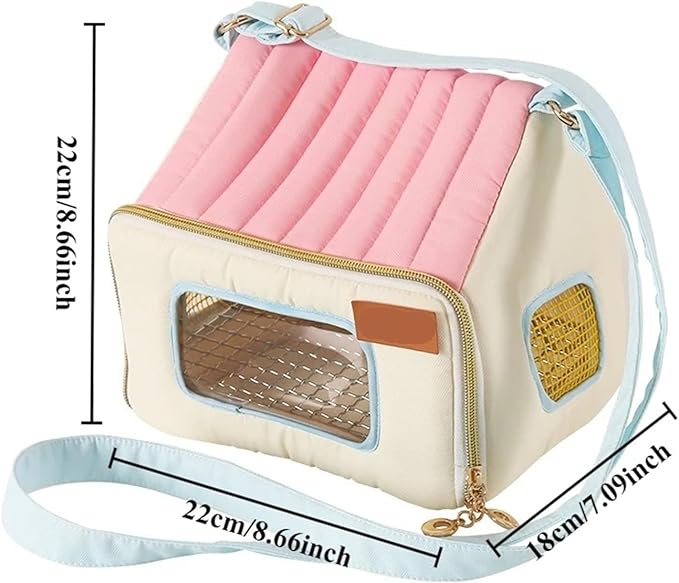 Bird Carrier Backpack - Breathable Sling for Small Pets Like Parrots, Hamsters, Hedgehogs, and Chipmunks(Yellow)