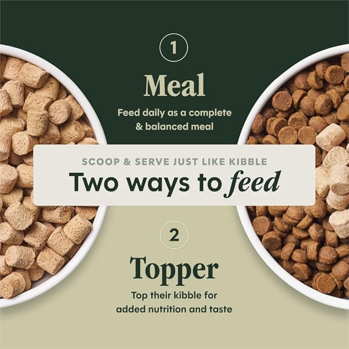 Instinct Freeze-Dried Meals, FreshDried Bites, Natural Dog Food, Grain-Free - Grass-Fed Beef, 25 oz. Bag