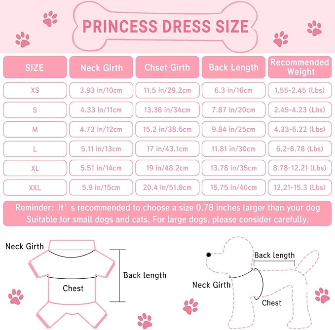 TAPBULL Dog Dresses, Fashionable Pet Dog Sweatshirt Clothes in Light Colors, Cute Cat Birthday Dress Outfit (Pink/Purple/Coffee 3-Pack), Small