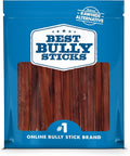 Best Bully Sticks 12 Inch Bully Sticks for Dogs - 50 Count (Pack of 1) - Natural, Easily Digestible, 100% Grass-Fed Beef, Grain and Rawhide Free