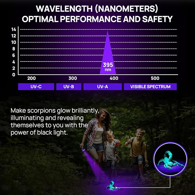 2 Pack UV Flashlight Black Light, Consciot 51 LED 395nm Ultraviolet Blacklight, Pet Urine Detector for Dog/Cat Urine, Dry Stains, Bed Bug, Resin Curing, Matching with Pet Odor Eliminator