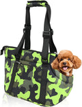Premium 10mm Padded Dog Purse Carrier for Small Dogs, Pet Tote Bag Shoulder Carrying for Dog/Cat Below 4kg/9lbs -Camouflage Green