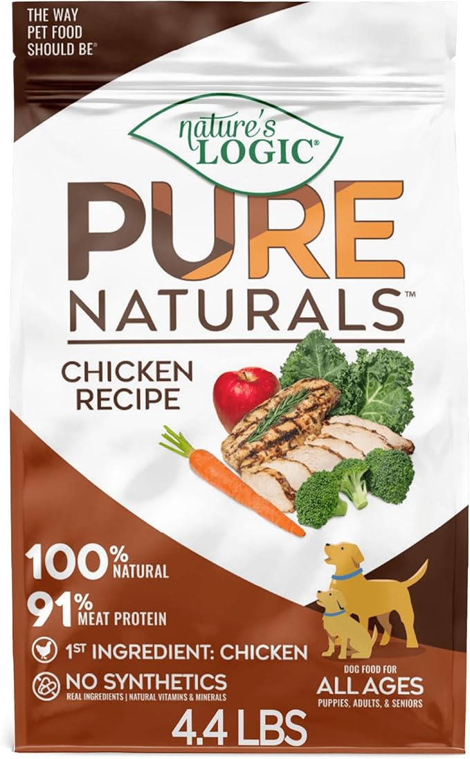 Nature’s Logic Pure Naturals™ 100% Natural Chicken Recipe Synthetic-Free Dry Dog Food, 4.4 lbs