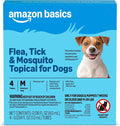 Amazon Basics Preventative Flea, Tick & Mosquito Topical Treatment for Medium Dogs (11-20 Pounds), 4 Count, Packaging May Vary