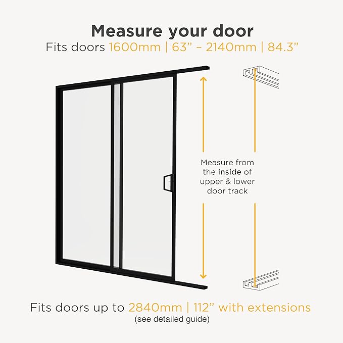 Hakuna Pets V2 Patio Pet Door Screen Insert Panel for Sliding Doors, Fits Door Track Min Ht 59.05" to Max Ht 84.25",UV Resistant Mesh, Locking Magnetic Dog Door, Easy Install and Removal,Medium,Black