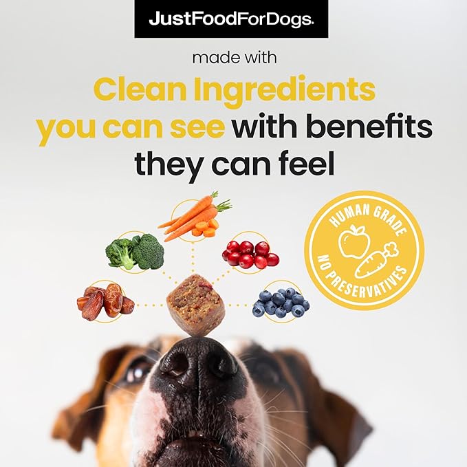 Just Food for Dogs Hip and Joint Supplement for Dogs, Human Grade Glucosamine Chondroitin Dog Supplements, Multivitamin Soft Chews, Omega 3 Oil, Superfood Blend, Plant Based Dog Vitamins - 45 Count 3