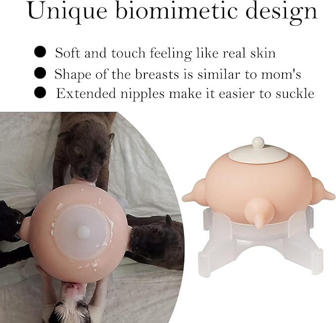 Puppy Milk Feeder Nursing Station feeders for Multiple Puppies Milk replacer Dongdong pet L Size(Medium Dog)