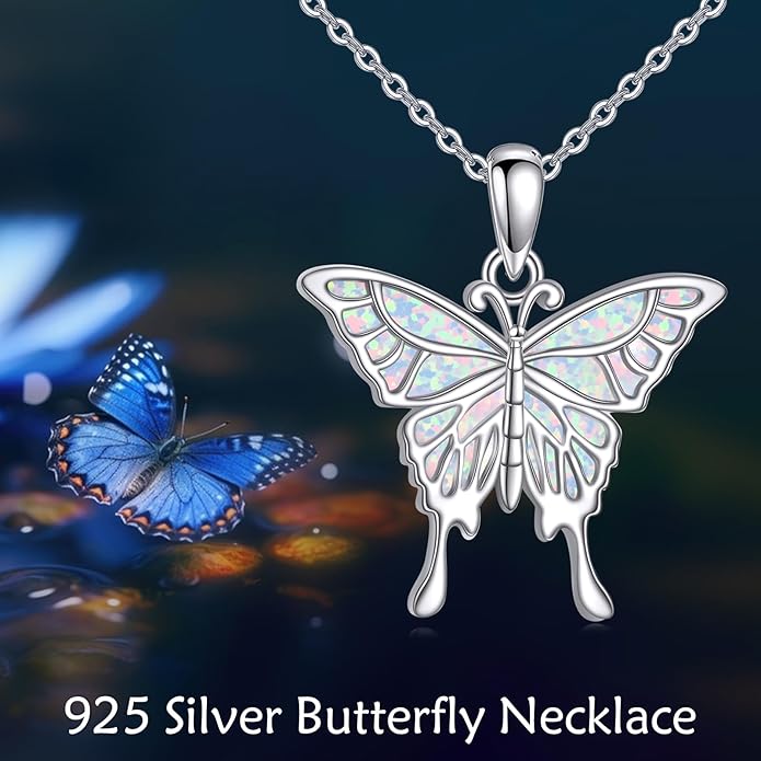 KZX Cat/Dog/Phoenix/Eagle/Whale/Shark/Puffin/Starfish/Chicken/Butterfly/Owl/Bee/Frog/Seahorse Necklace Sterling Silver Animal Pendant Jewelry Gift for Women