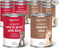 Amazon Basics Wet Dog Food Variety Pack, Country Stew Flavor and Cuts in Gravy with Beef, Made with Natural Ingredients, 13.2oz Cans (Pack of 12)
