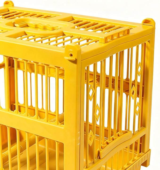 Bird Carrier Travel Cage,Handle Cage for Birds with Standing Perch,Lightweight Parrot Carrier - for Parrot Parakeet Cockatiel Conure Finch Lovebird Cockatoo Travel Indoor Outdoor Walking
