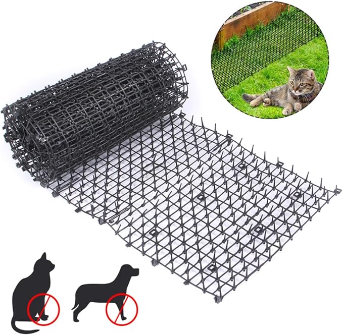 Cat Scat Mat with Spikes 2m x 28cm Pet Wild Animal Control Dog Spikes Repellent Mat for Garden Fence