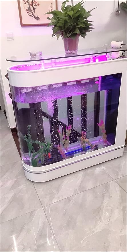 Rectangular White Large Fish Tank Deluxe Version 126 Gallon