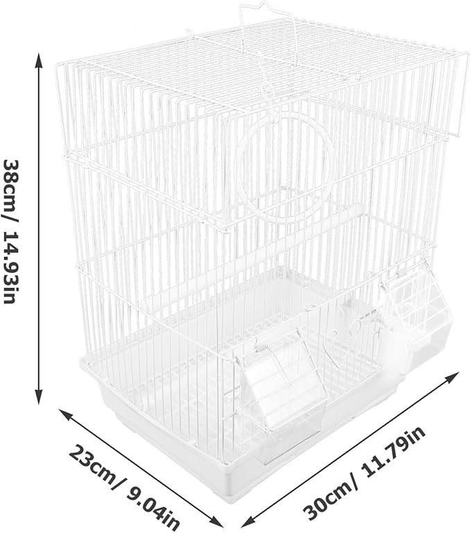 UPKOCH Portable Metal Bird Carrier Cage for Parakeets and Parrots Iron and Construction Lightweight Pet Bird Cage with Spacious Airflow for Comfortable Travel and Home Use