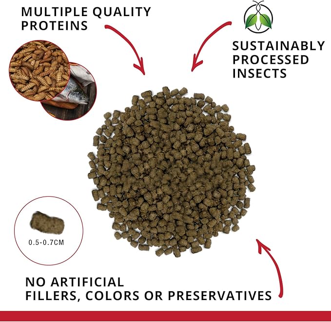 Fluval Bug Bites Cichlid Fish Food, Pellets for Medium to Large Sized Fish, 3.53 oz., A6581