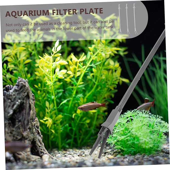 3pcs Professional Feeding Tongs for Aquarium and Terrarium Use Handle Ergonomic Design for Feeding and Tank Cleaning