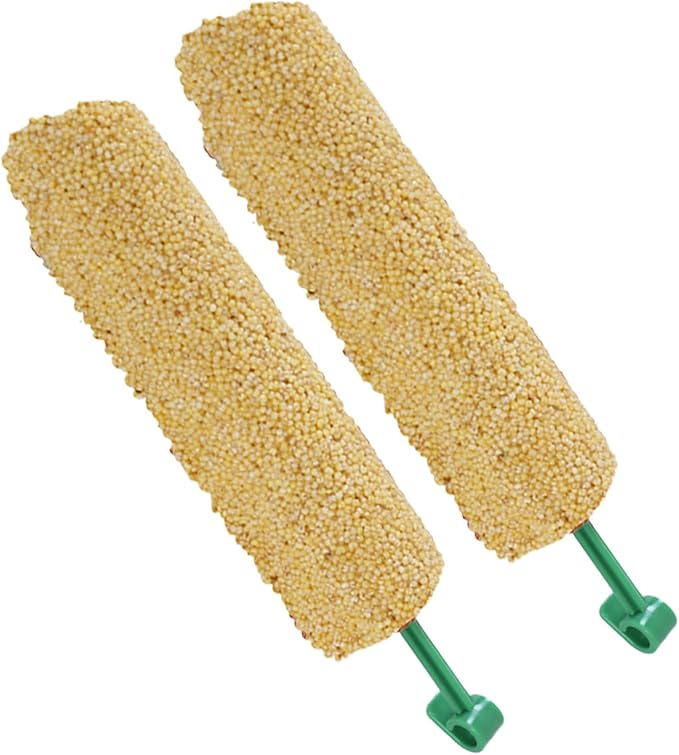 Cockatiel Treat - | 2 Pieces Bird Snacks | Pet Bird Treat Sticks | Cockatiel Treats, Pet BirdTreat Sticks Training Food Rewards Chewing Foraging Snacks for Myna Parakeet Finch Conure Parrot