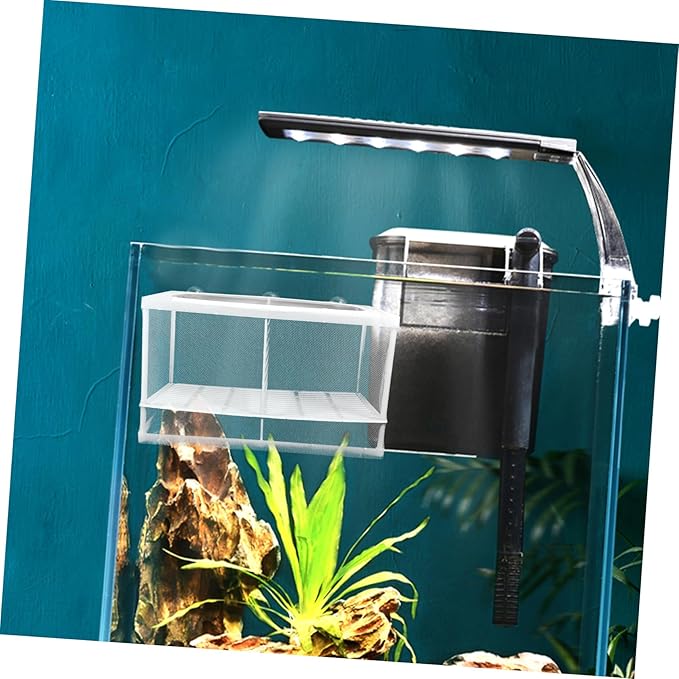 BESPORTBLE 2pcs Aquarium Fish Breeding Box with Isolation Net and Suction Cups Durable Hatchery for Shrimp and Fish Incubator to Protect Fry and Enhance Survival Rate