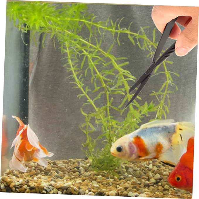 Mipcase 3pcs Aquatic Plant Scissors Curved Spring Trimmer for Fish Tank Maintenance Resistant Tool for Aquarium Plant Pruning and Trimming
