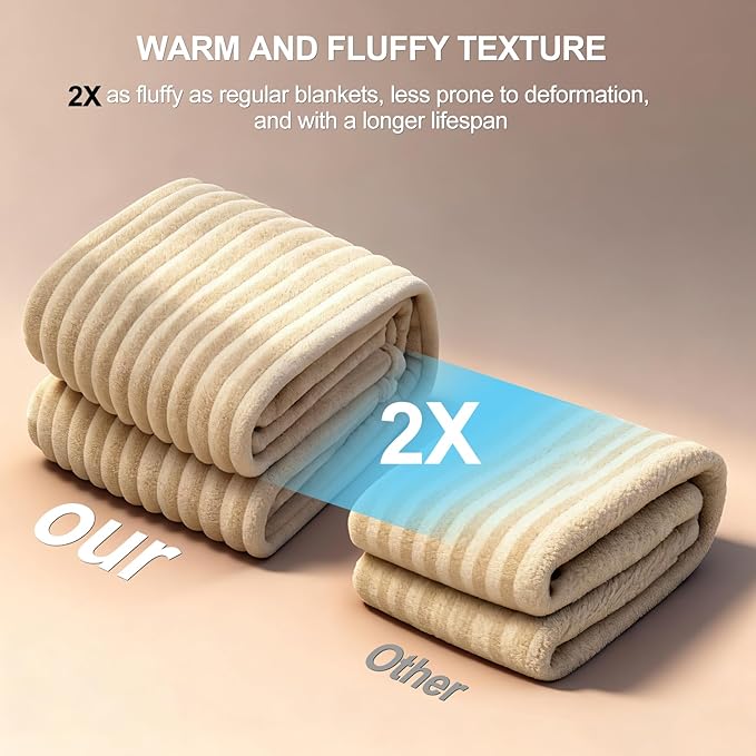 Waterproof Dog Blanket for Small Dogs, Washable Soft Puppy Cat Blanket Flannel Cotton Velour for Sofa Couch Protector, Comfort & Security Reversible Bed Protection for Pet, 25"X35", Khaki