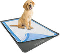 TidyFriend Dog Pee Pad Holder Tray Fits Up to 30” x 36” Wee Wee Pee Pads - Stable Grip, Raised Edges, Quick-Wipe Silicone Surface Dog Potty Tray Holder for Indoor Flooring Protection (Grey)