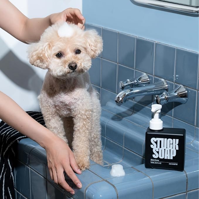 Vegan Dog Shampoo - Inspired by K-Beauty Luxury Spa Care, Long-Lasting Scent, High-Concentrate Rich Lather, Deep Cleaning & Odor Control, Gentle for Sensitive Skin, 500ml (Silent Grove)
