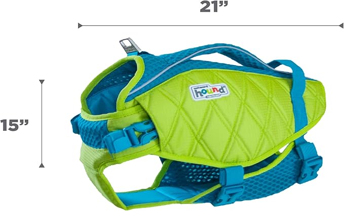 Outward Hound Standley Sport Green Performance Dog Life Jacket, XL