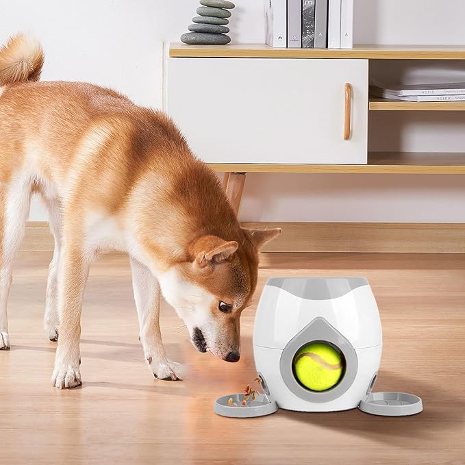 Automatic Ball Launcher for Dogs, Tennis Balls Launchers for Dogs, Interactive Dog Toys Tennis Balls Launcher for Small Dogs, Dog Fetch Ball Thrower for Indoor/Outdoor Playing (C)