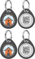 2 Pack Personalized Dog Tags,QR Code Pet ID Tags with Online Profile systerm,Editable Any Names and Phone numbles,2*Black,L
