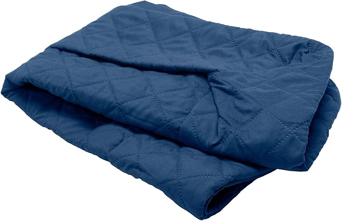 Furhaven Replacement Dog Bed Cover Quilted Sofa-Style, Machine Washable - Navy, Medium