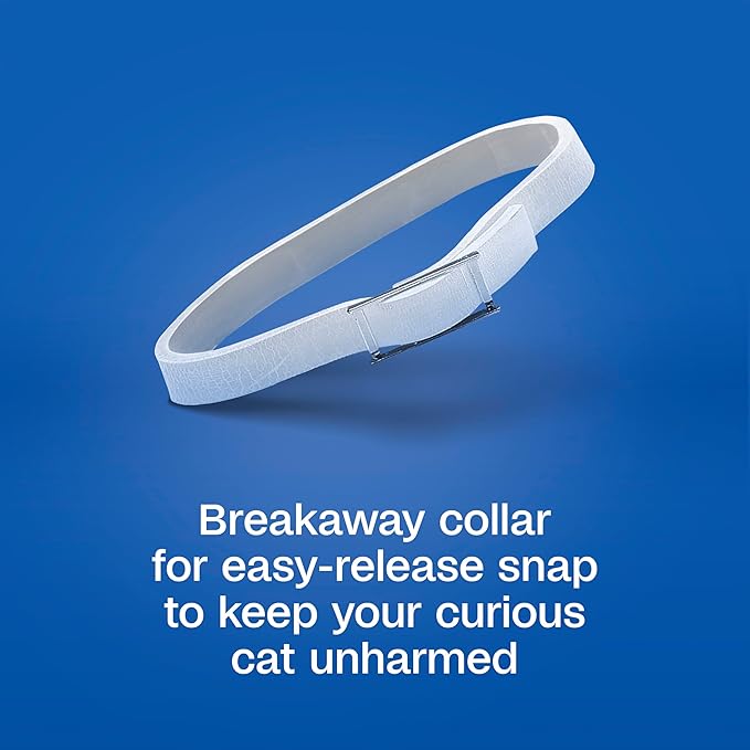 ADAMS Plus Flea & Tick Collar for Cats, Flea Collar for 14-Month Prevention, Adjustable Collar Fits Cats & Kittens, Kills Fleas & Ticks, 2 Count