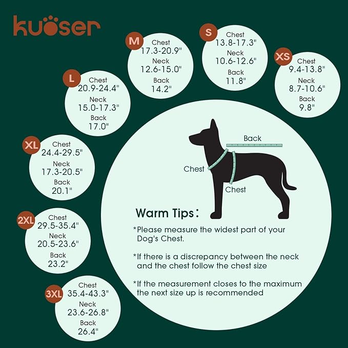 Kuoser Warm Dog Coat, Waterproof Dog Jacket for Extra Large Dogs, Adjustable Durable XL Doggie Winter Coat Reversible Cozy Puppy Cold Weather Apparel from Small to Large Breed, Yellow XL
