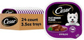 Cesar Classic Loaf in Sauce Adult Wet Dog Food Filet Mignon Flavor, Wet Food for Dogs, 3.5 oz Easy Peel Trays, 24 Count