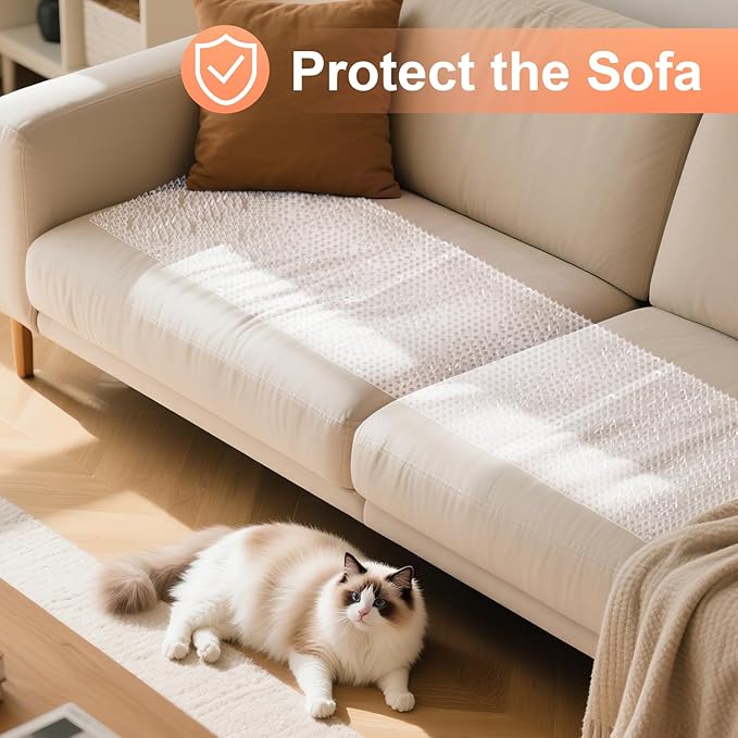 Uross Scat Mat for Cats -18PCS Deterrent Mat with Spikes Indoor Cat Repellent Mat Outdoor Scat Spikes Mat Indoor Cat Countertop Deterrent Keep Cats Off Counter