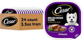 Cesar Classic Loaf in Sauce Adult Wet Dog Food Grilled Chicken Flavor, Wet Food for Dogs, 3.5 oz Easy Peel Trays, 24 Count