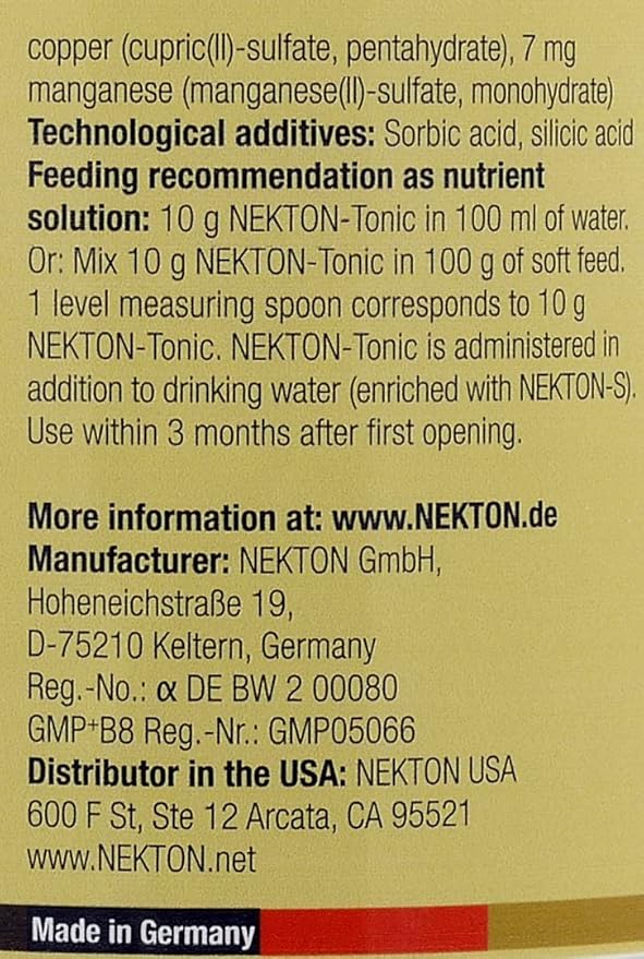 Nekton Tonic-I for Insect-Eating Birds 100gm (3.5oz)
